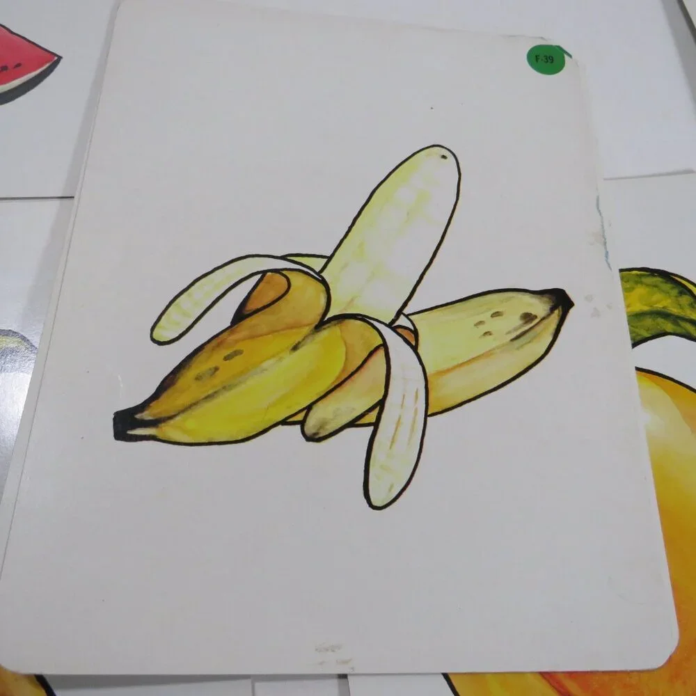 Peabody 60s FOOD Fruits (10) cards Vintage Artwork